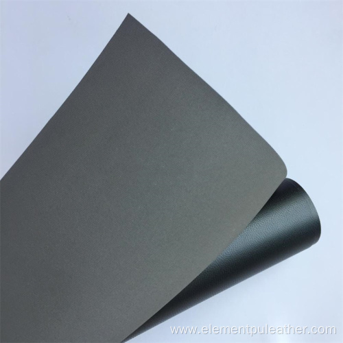 Black Elastic Water Based PU Leather For Pants